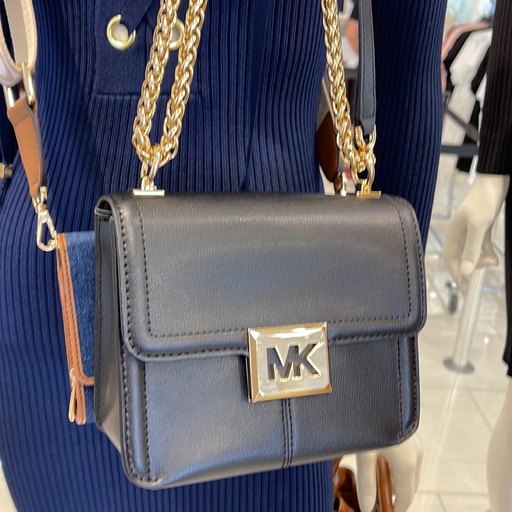 MICHAEL KORS SONIA SMALL SHOULDER XBODY BLACK COLOR - Picture 11 of 16